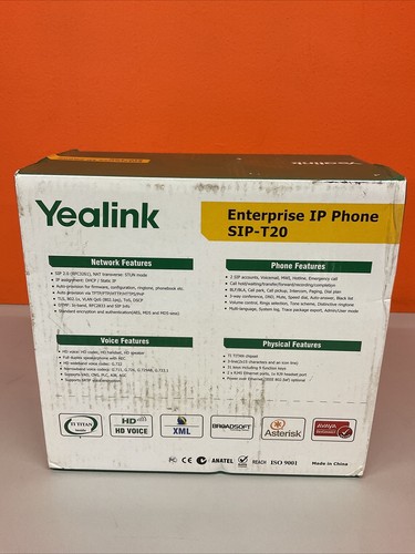Open Box Yealink Enterprise IP SIP-T20 VoIP Phone HD Voice - Picture 3 of 5
