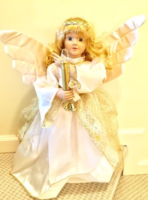 animated christmas angel doll