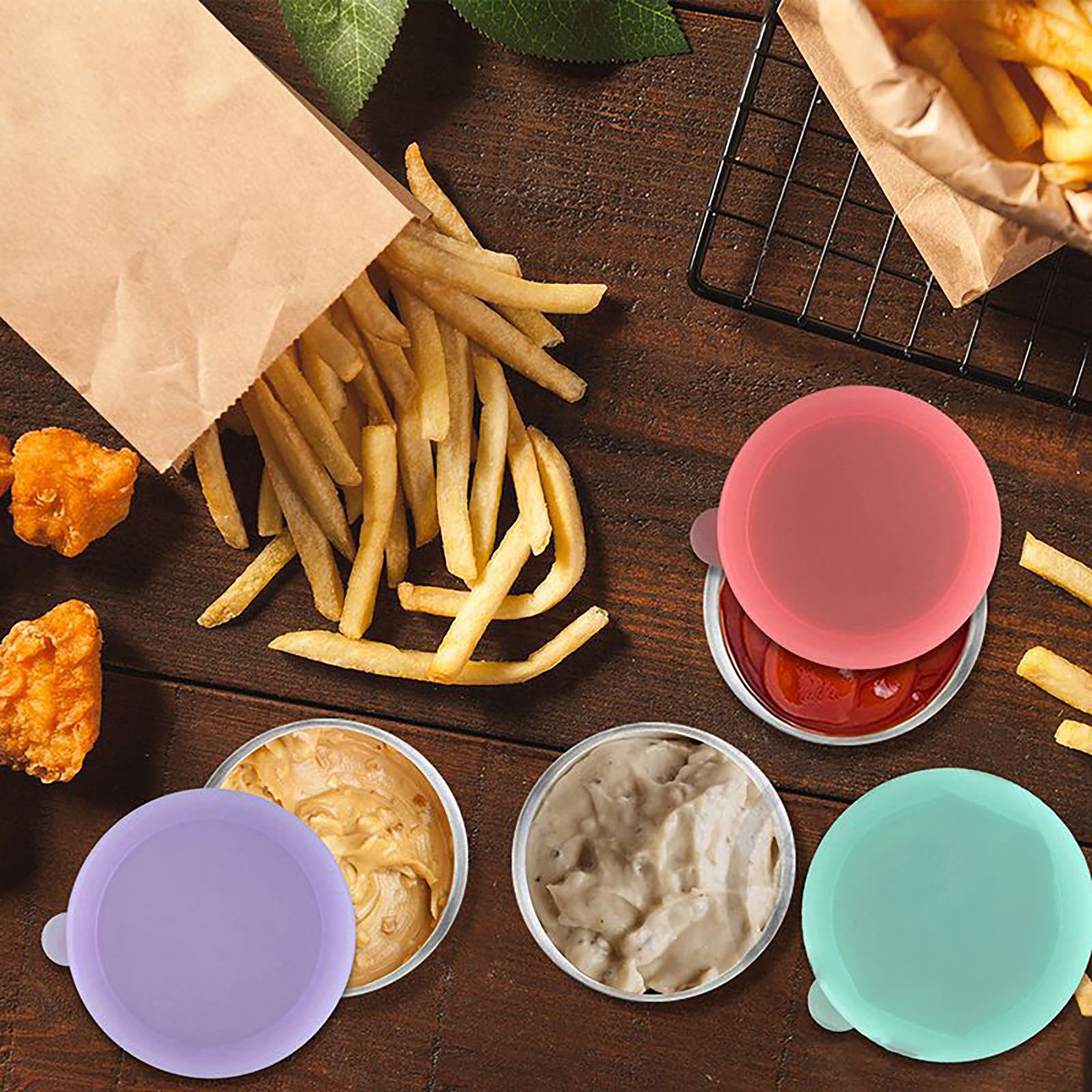 50ml/90ml BPA-Free Dressing Container for Bento Box Portable Sauce Cup