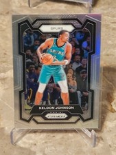 2023-24 Panini Prizm #82 Keldon Johnson Prizms Silver San Antonio Spurs