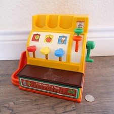 Vintage 1974 Fisher Price Cash Register 926 Used Working Condition - No Coins