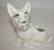 Vintage Scottie Dog Ceramic Planter