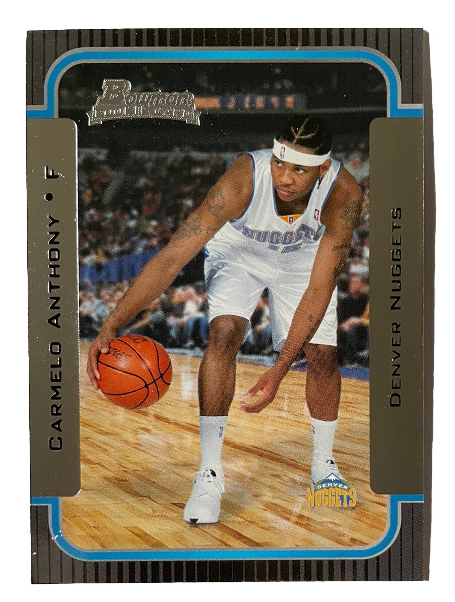 Carmelo Anthony 2003-04 Bowman Rookie Card RC #140 Denver Nuggets
