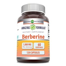 Berberine 1000mg 120 Count Herbal Supplement Non GMO Gluten Free USA Made