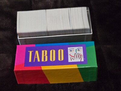 Replacement Set of Cards For 1989 TABOO Game Pieces Parts