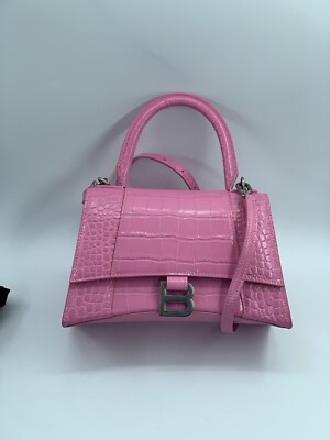 Balenciaga Hourglass Small Leather Top Handle Bag