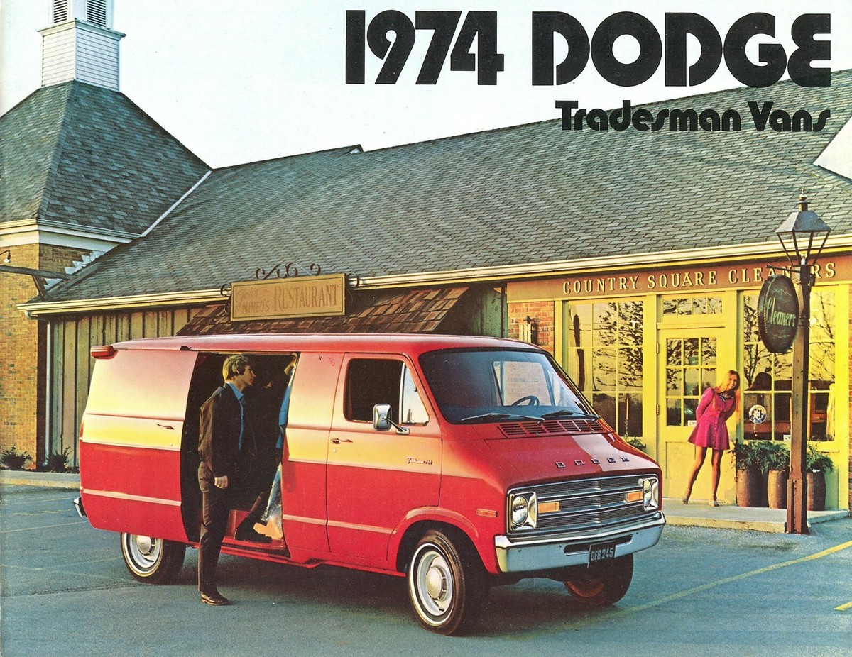 1974 Dodge Tradesman Vans Sales Brochure B100 - 300 | eBay