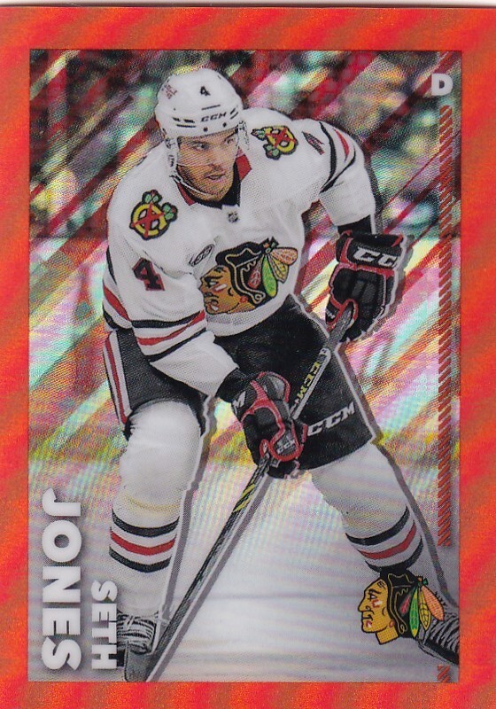 2022-23 Topps Chrome NHL Orange Sticker #116 Seth Jones - Chicago /25 MADE