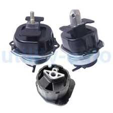 3pcs Engine Motor Mount+Transmission Mounts Kit For BMW X5 X6 E70 E71 xDrive30d