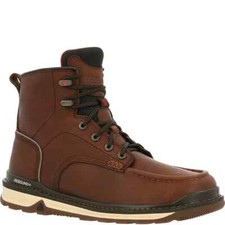 ROCKY MEN'S RKK0338 RAMS HORN UNLINED ELECTRICAL HAZARD WEDGE WORK BOOT, SZ 8 M