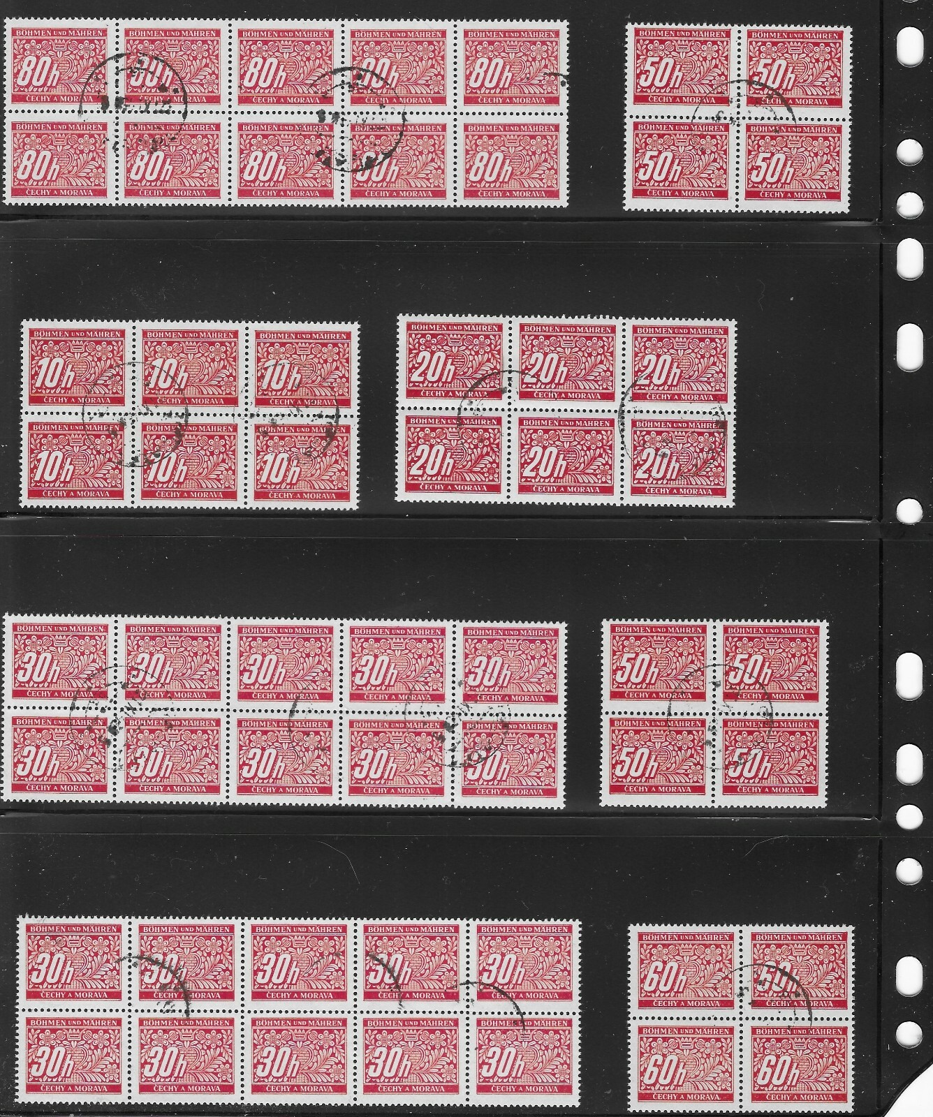 Stamps Bulk Lot 100+ / WWII Postage due issues / Third Reich Germany