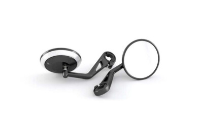 Genuine Triumph Classic Round Bar End Mirrors Black - A9630716 | eBay