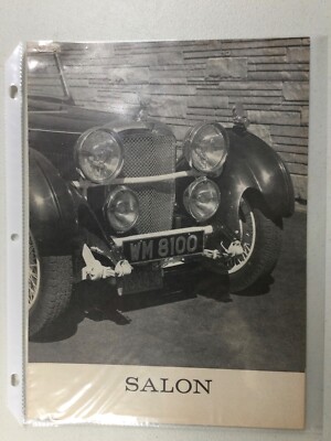 MISC2215 Vintage Article History  Salon ALVIS Speed 20 January 1959 5 page