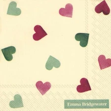 3-Ply Paper Napkins, 20-Count Cocktail Size, Pink And Green New