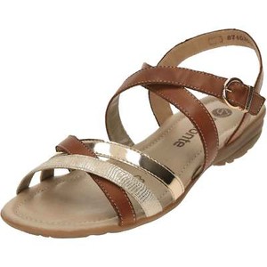 gold cross over sandals