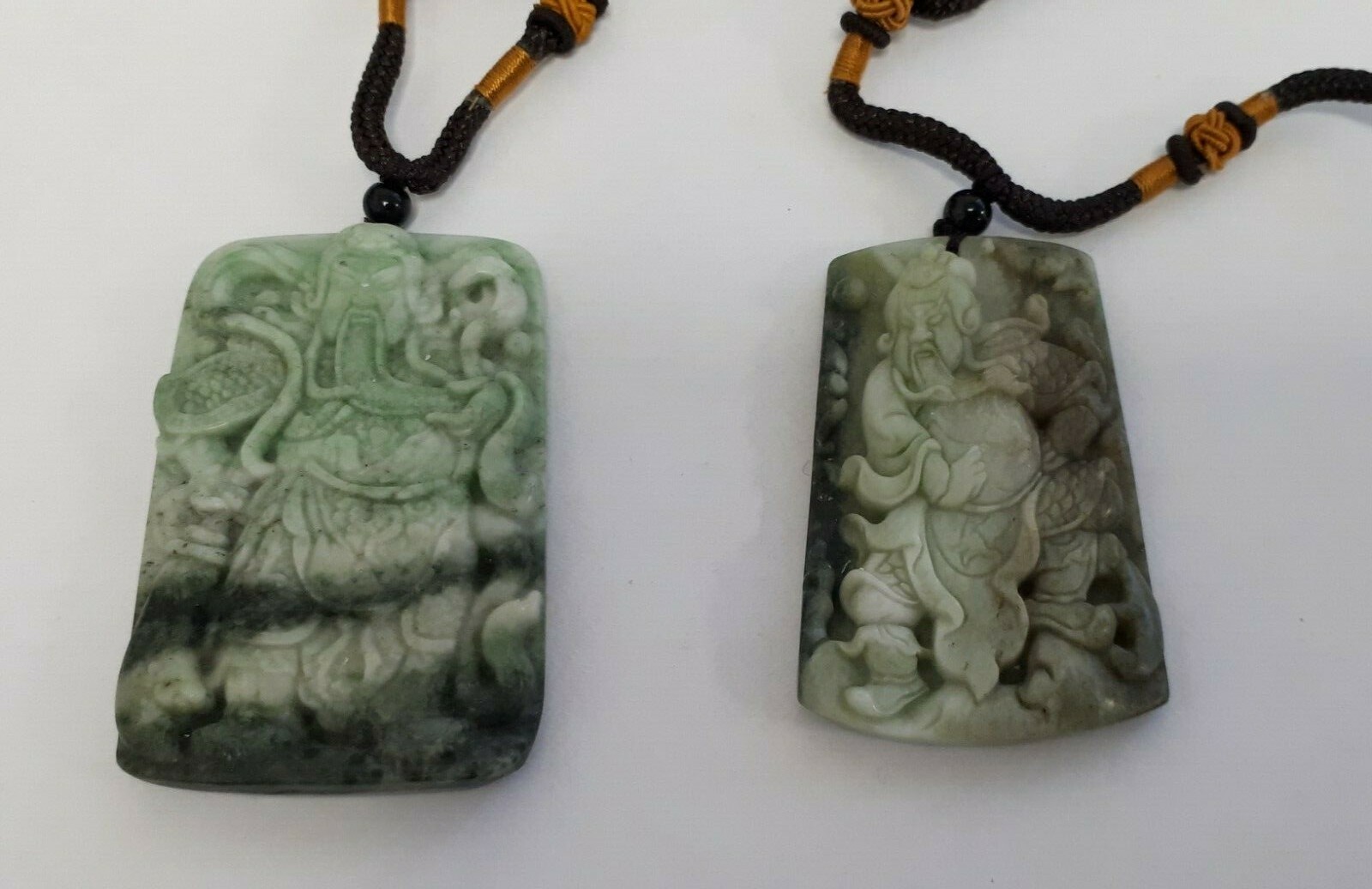 Collier en pierre style chinois pendentif homme asiatique bijoux ethniques unisexes EBMZ