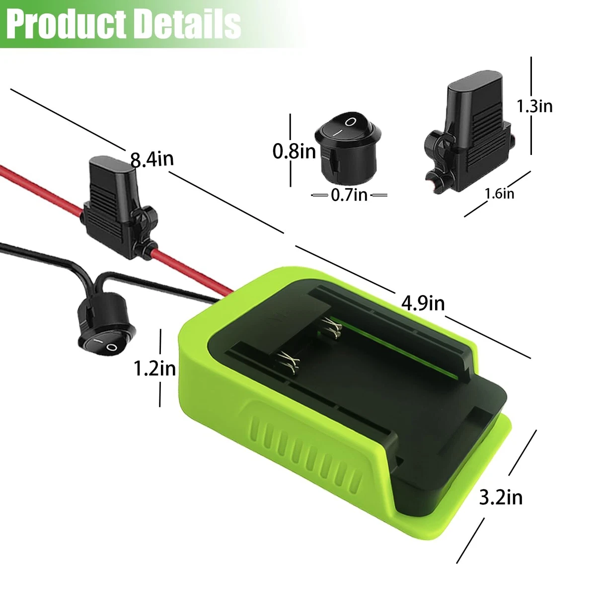 Ryobi 40v online battery connector