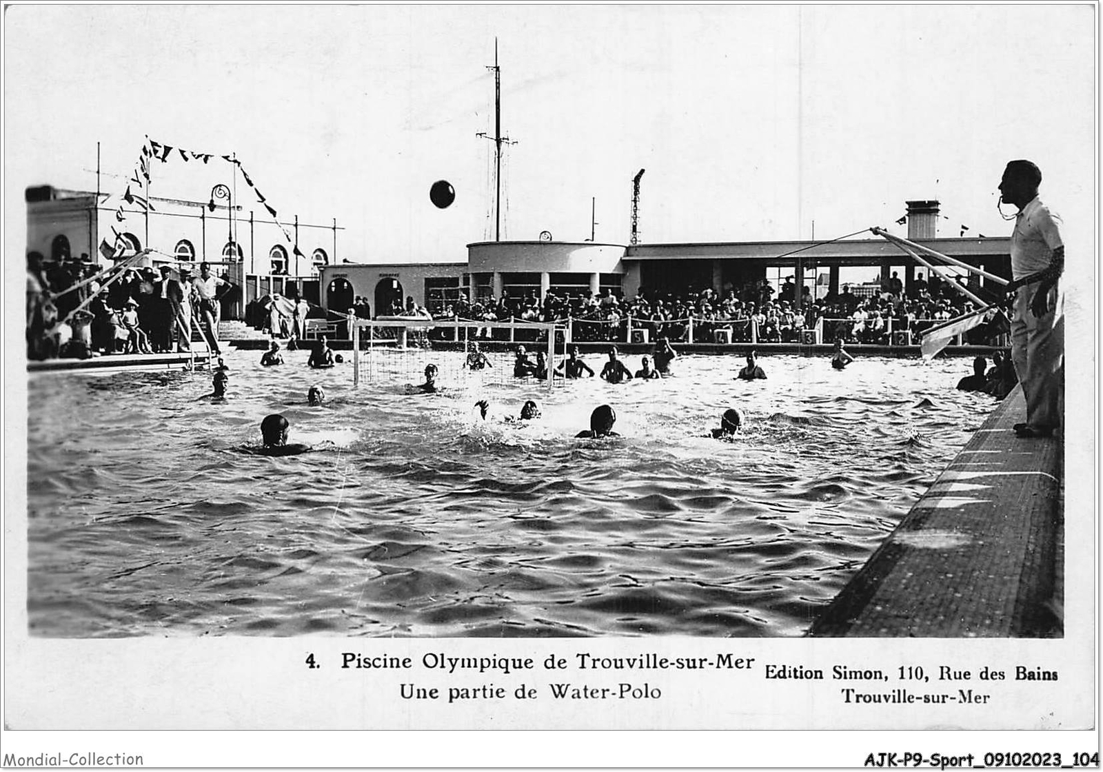 AJKP9-0913 - DEPORTE - PISCINA OLÍMPICA DE TROUVILLE-SUR-MER - UNA PARTE DE