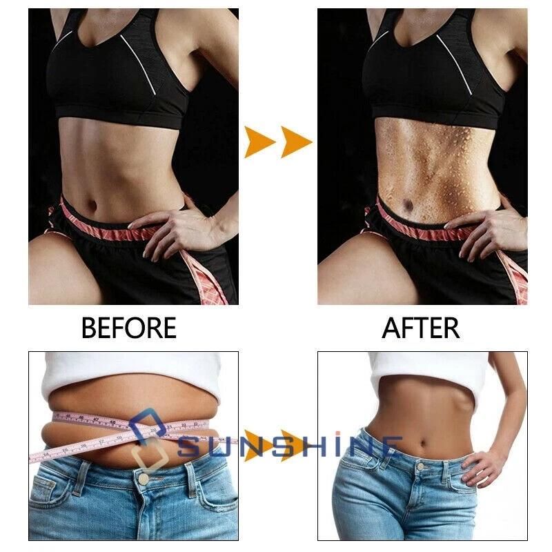 Cinturón recortador de cintura para hombres envoltura de sudoración abdomen estómago pérdida de peso quemador de grasa delgado Foto 4 de 4