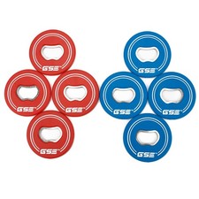 Set of 8 Washers with Bottle Opener for Washer Toss Game Red/Blue