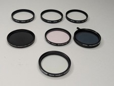 49mm Hoya and Tiffen Set of 7: PL, Close Ups, UV-Haze, Skylight 1B, ND 0.9