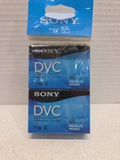 Sony Mini DV Digital Video Cassette DVC 60min Premium Tape 4 Pack Unopened