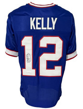 Buffalo Bills Jim Kelly Autographed Pro Style Blue Jersey JSA Authenticated