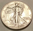 1935 S WALKING LIBERTY SILVER HALF CHOICE AU / BU NO RESERVE