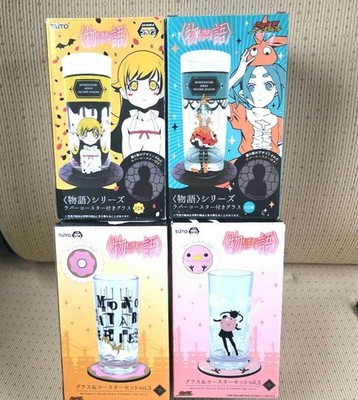 New Title: Monogatari Series Bakemonogatari Glass w/ Rubber Coaster   Shinobu