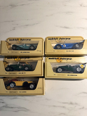 Matchbox Models of Yesteryear 5x Oldtimer Konvolut Y-1/Y-3/Y-8 mit Schachtel