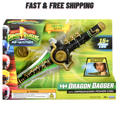 Mighty Morphin Power Rangers Dragon Dagger Re-Ignition Role Play Toy Kids 4+