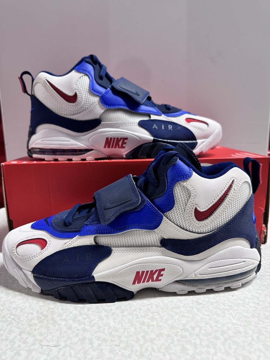 ナイキ エアマックス スピードターフ BV1165-100(121) Nike Air Max Speed Turf Giants Mens Blue White Red BV1165