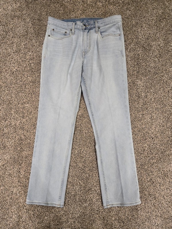 Old Navy Jeans Men's size 31x30 Straight Built in Flex Denim Jeans light wash