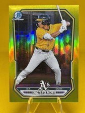 2026 Bowman Chrome Shotaro Morii Yellow Refractor /75  Athletics Color Match!