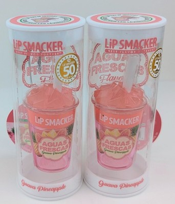 Lip Smacker Aguas Frescas Guava Pineapple Flavor Lip Balm 7.4g x2