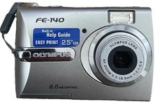 Olympus FE-140 FE Series Compact Digital Camera 6.0MP 3x Zoom WORKING READ