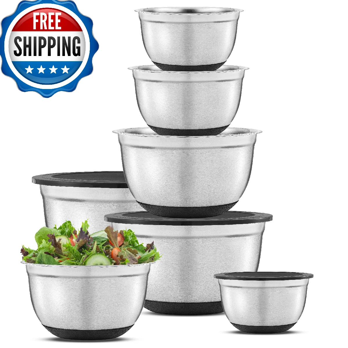 JoyJolt Mixing Bowls - Thumbnail 3