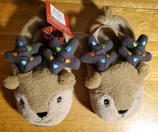 Target Wondershop Baby Reindeer Kids Brown Slippers Size L (9T-10T) Slip-Ons Target Wondershop Baby Reindeer Kids Brown Slippers Size L (9T-10T) Slip-Ons