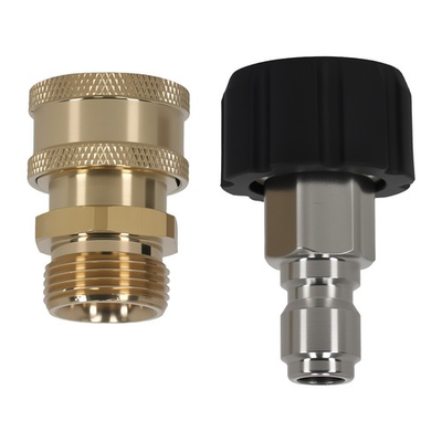 #ad 2PCS Brass Quick Connect Pressure Washer Coupler M22 14mm to 3 8quot; 5000PSI $15.55