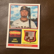 2025 Topps Heritage High Number Clubhouse Collection Relic LUIS ARRAEZ CCR-LA