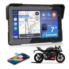 Navigatore Portatile 7 Pollici CarPlay Android Auto Dual Bluetooth Moto - Miniatura 1