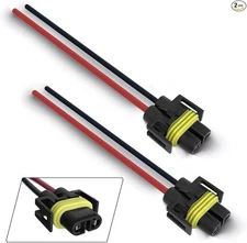 Wiring Harness Pigtail Sockets Female Connector For Headlights/Fog Lights (Pa