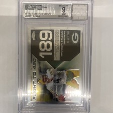 Topps 2002 Chrome Favre Flight to 420 Jersey Fusion BF-189 BGS 9