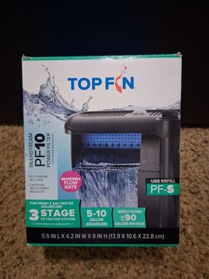 Top Fin Silentstream PF10 Power Filter 5-10 gallon Aquarium FREE SHIPPING