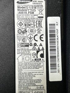 Genuine Samsung A6619_FSM TV Power Adapter Cable | Output: 19.0V 3.474A |