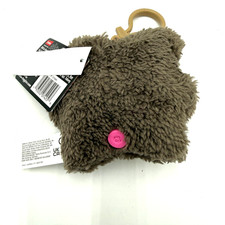 CATCH ME BUTT-ON-HOLE PINK Zuru Fuggler Keyring Scarescome Square Bear NEW