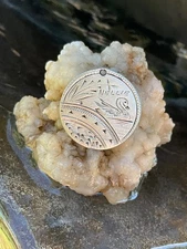 Victorian Antq. SWAN Silver Dime Love Token
