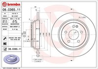 2X Bremsscheibe Hinten Brembo 08C06511 FÜR Mercedes Bremsscheiben Scheibenbremse