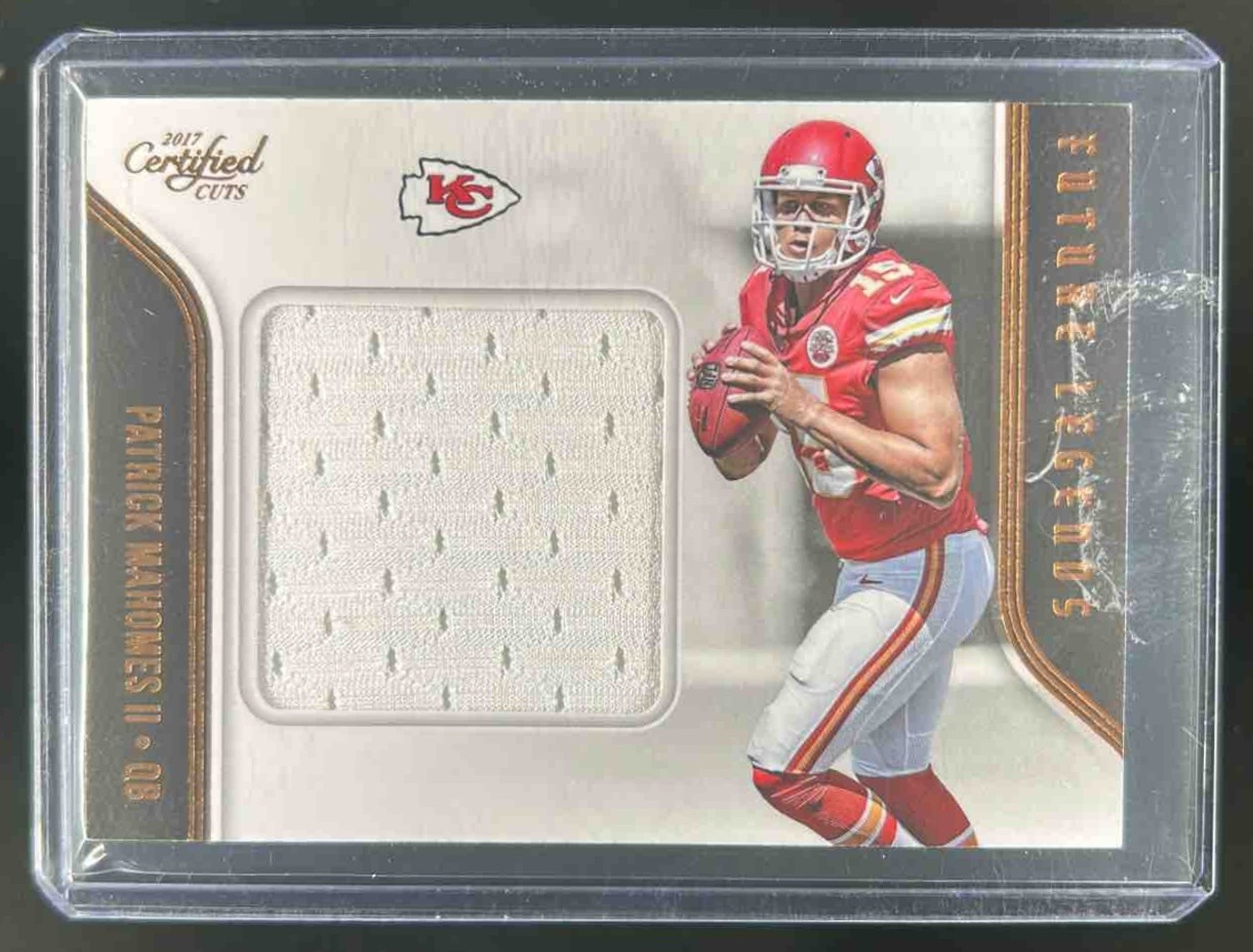 2017 Donruss Certified Cuts Patrick Mahomes II Future Legends Jersey RC #17