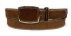 MEN'S BROWN WESTERN LEATHER BELT. HORSE HAIR COWBOY RODEO BELT. CINTO VAQUERO